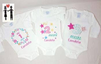 pack body bebé cumple mes