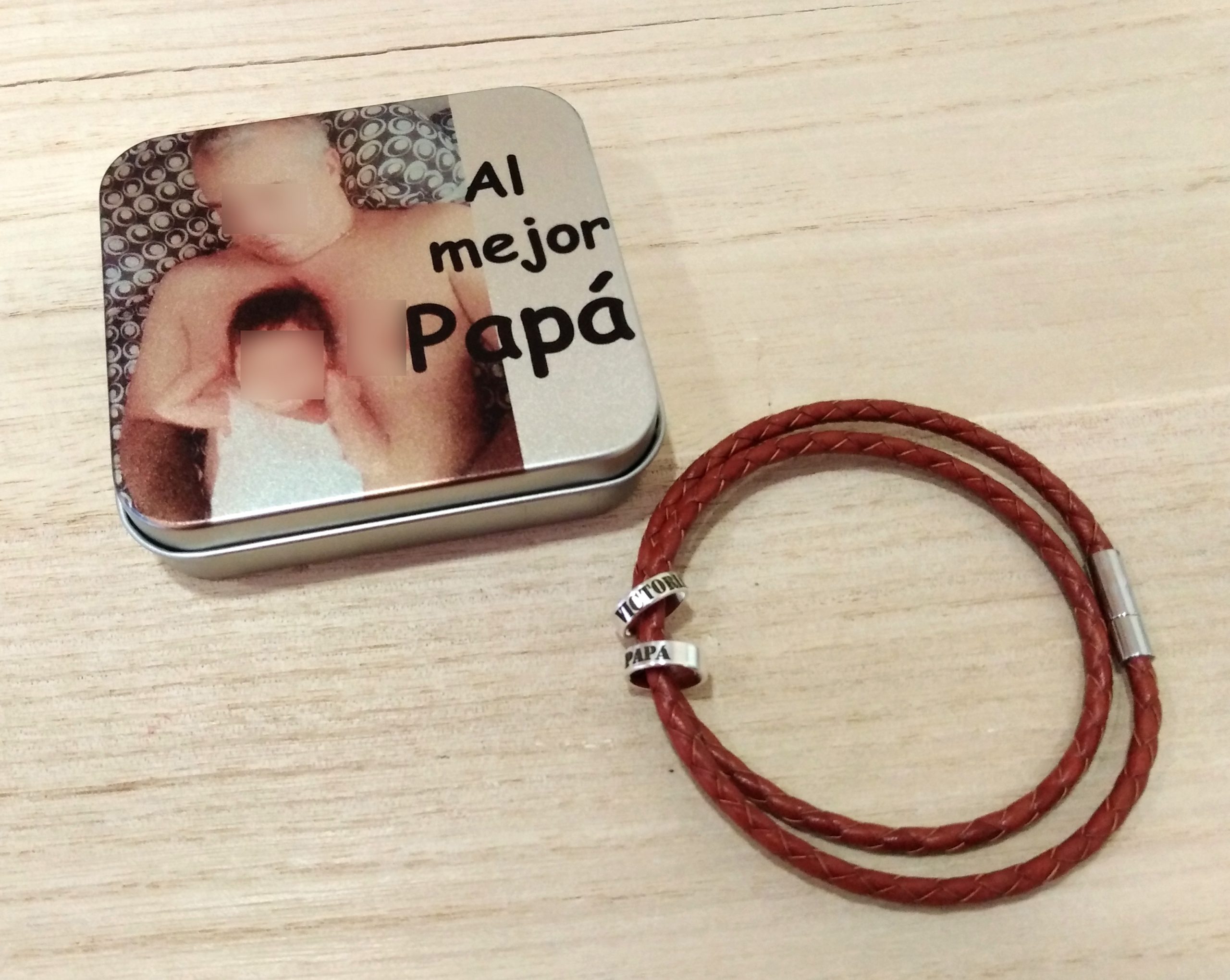 pulsera aros hombre cierre fino - Imagen 3