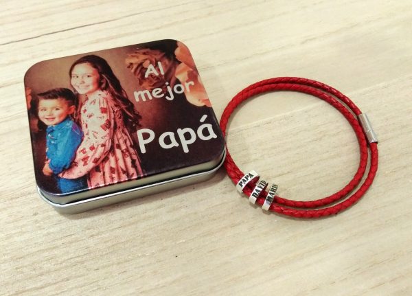 pulsera aros hombre cierre fino - Imagen 5