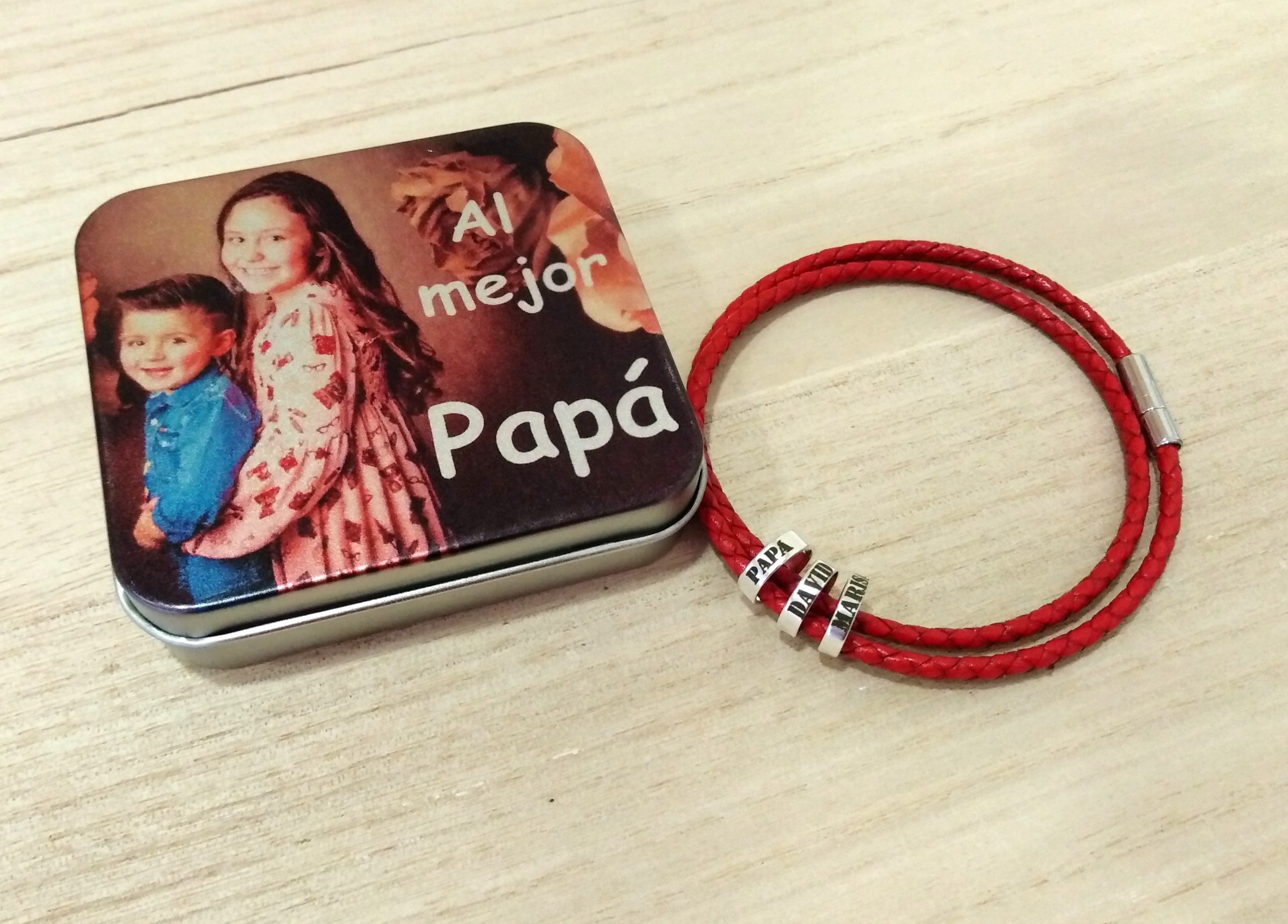 pulsera aros hombre cierre fino - Imagen 5