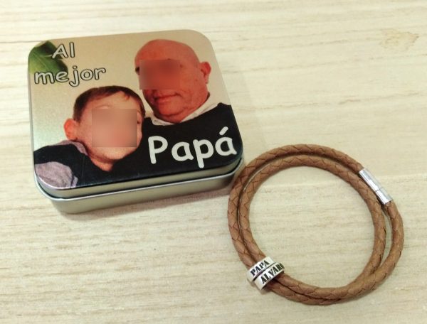 pulsera aros hombre cierre fino - Imagen 4