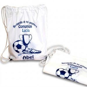 mochila comunion futbol