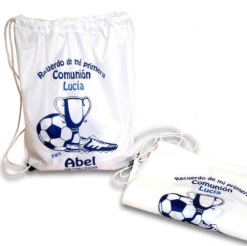 mochila comunion futbol