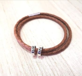 pulsera aros hombre cierre fino - Imagen 2