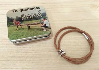 pulsera aros hombre cierre fino