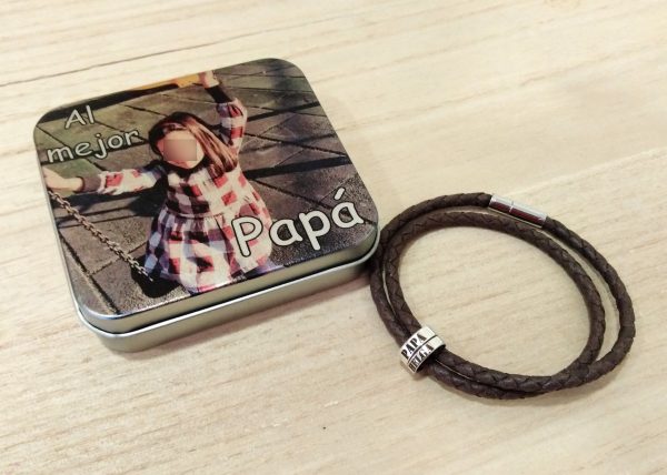 pulsera aros hombre cierre fino - Imagen 6