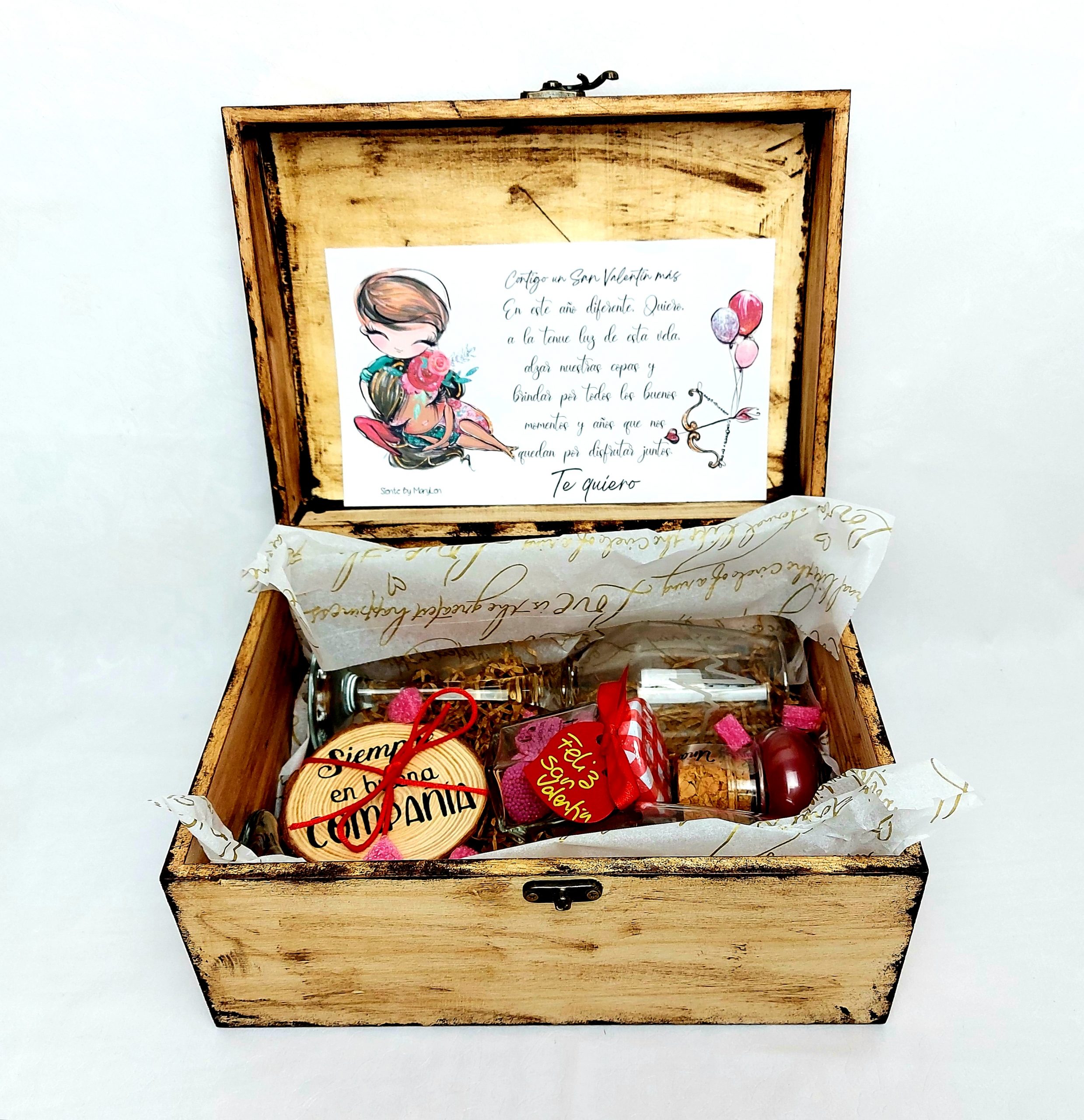 Pack Copas en Caja de Madera - Imagen 7