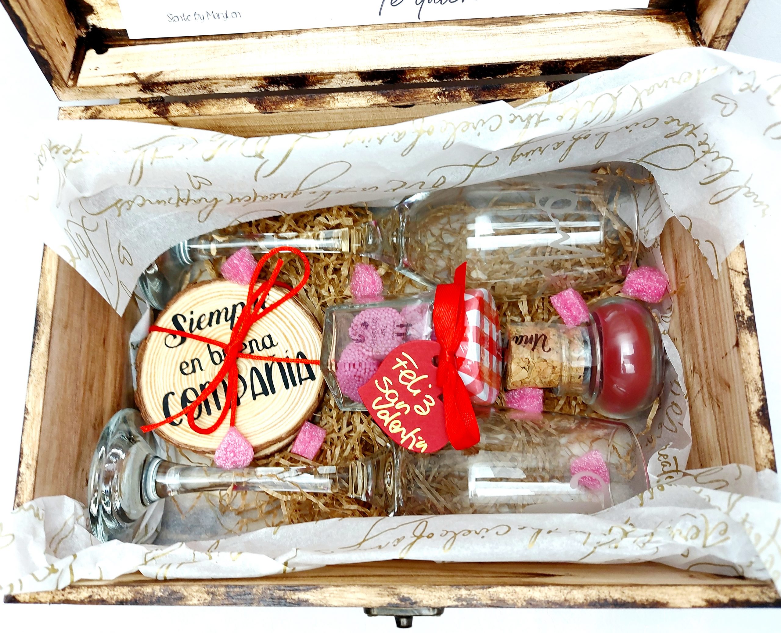 Pack Copas en Caja de Madera - Imagen 11