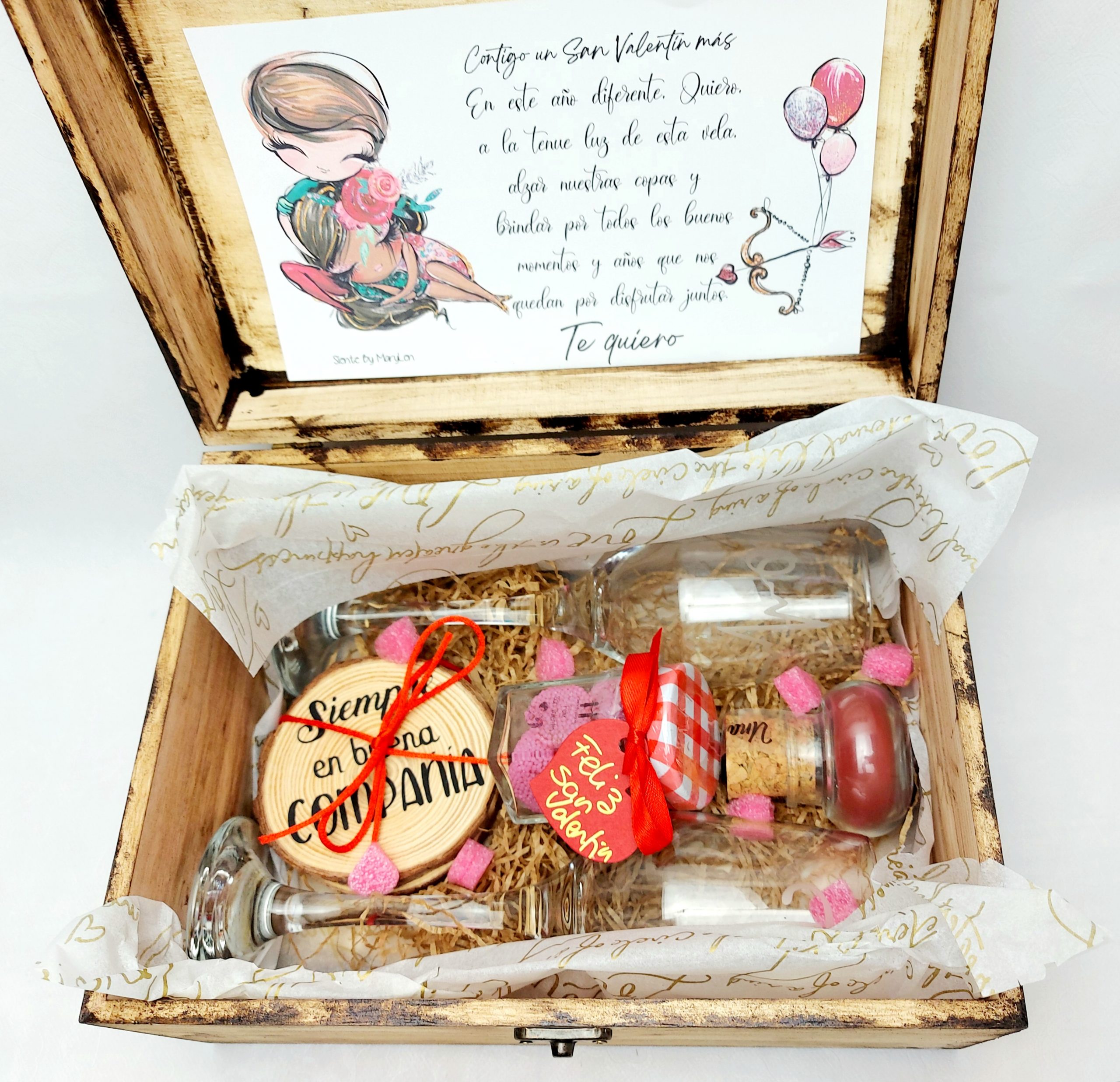 Pack Copas en Caja de Madera - Imagen 10