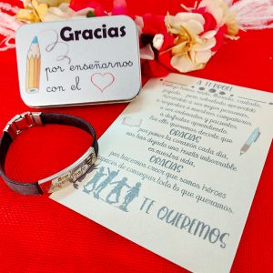 Pulsera hombre texto personalizado