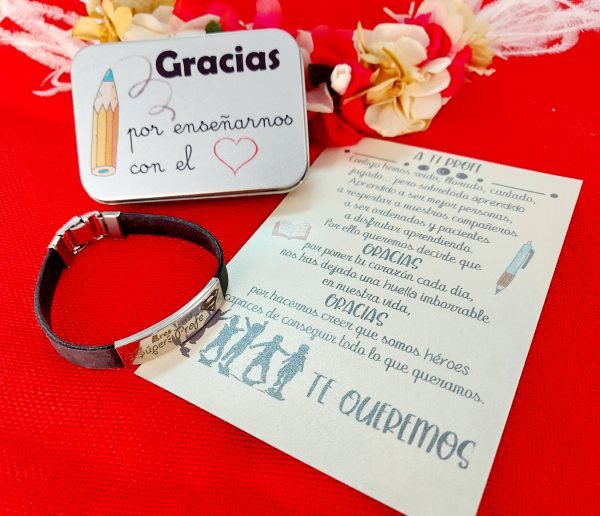 Pulsera hombre texto personalizado