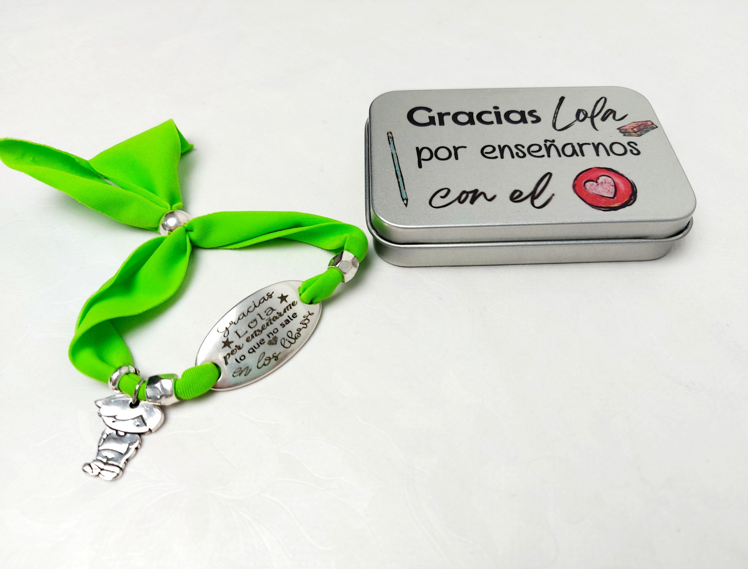 Pulsera lycra y chapa oval - Imagen 7