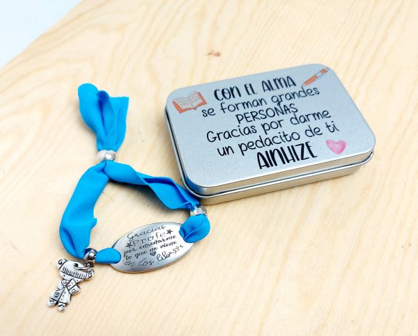 Pulsera lycra y chapa oval - Imagen 4