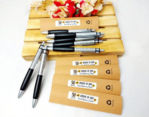 Bolígrafo personalizado con láser para detalles de invitados