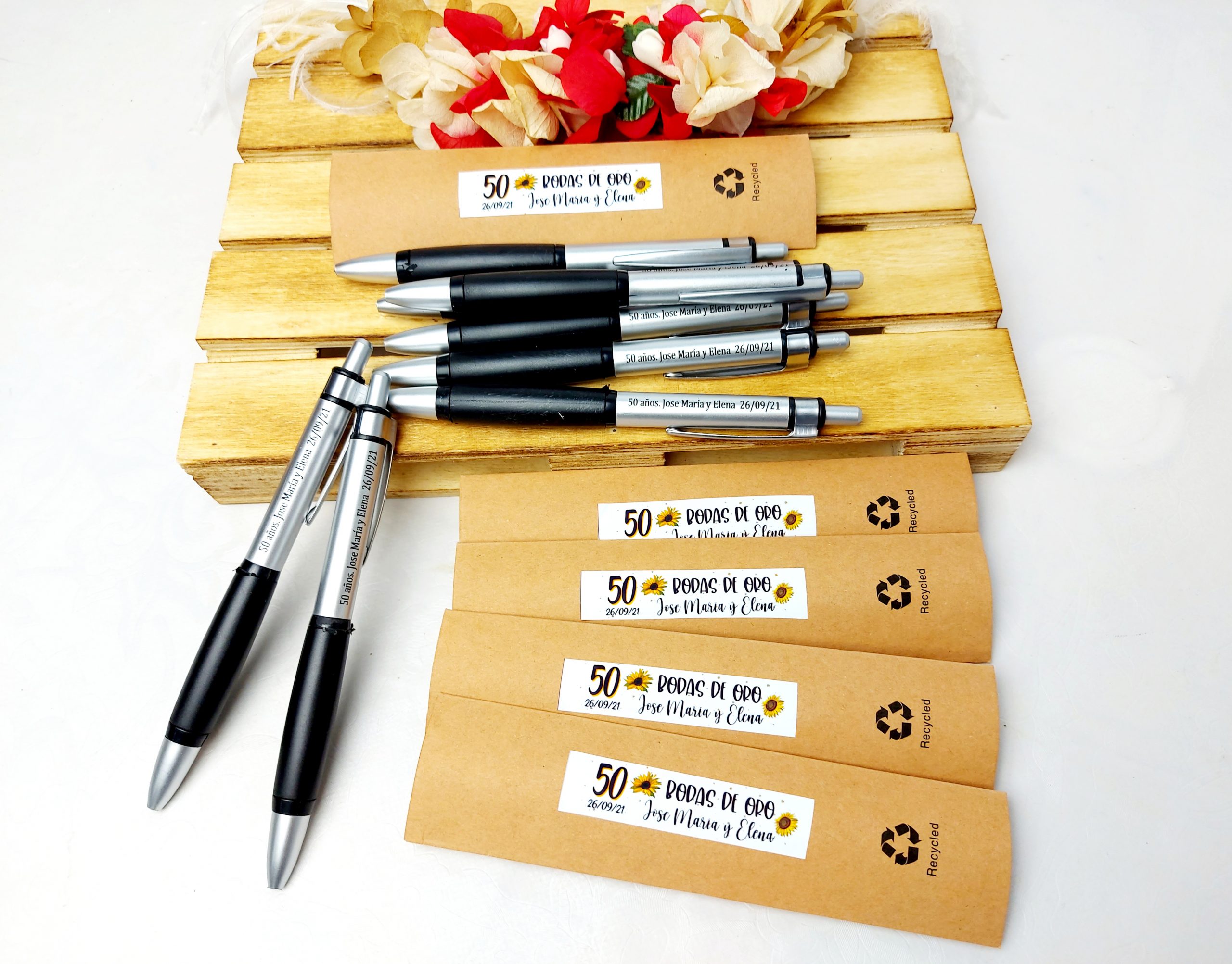 Bolígrafo personalizado con láser para detalles de invitados