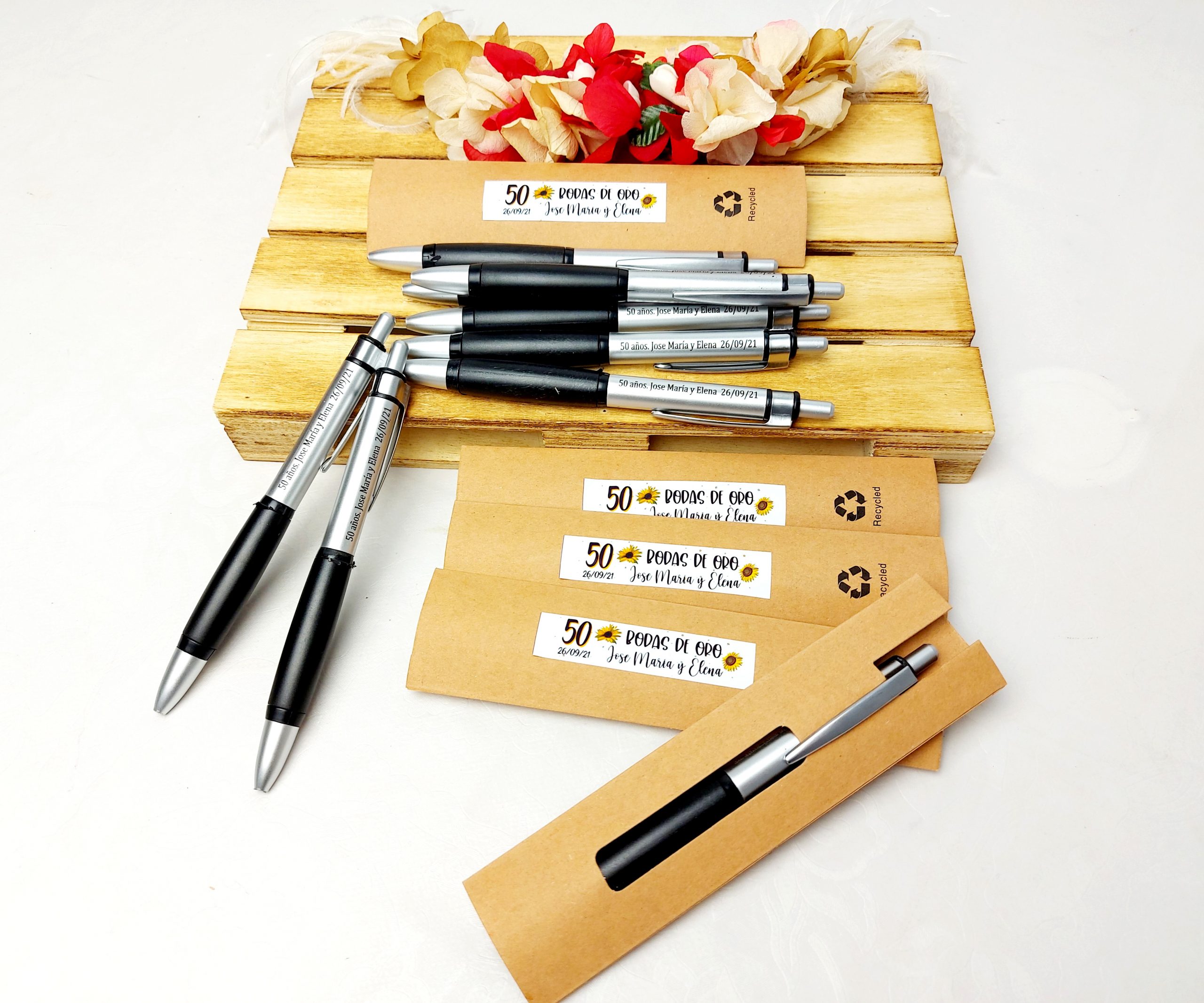 Bolígrafo personalizado con láser para detalles de invitados - Imagen 3