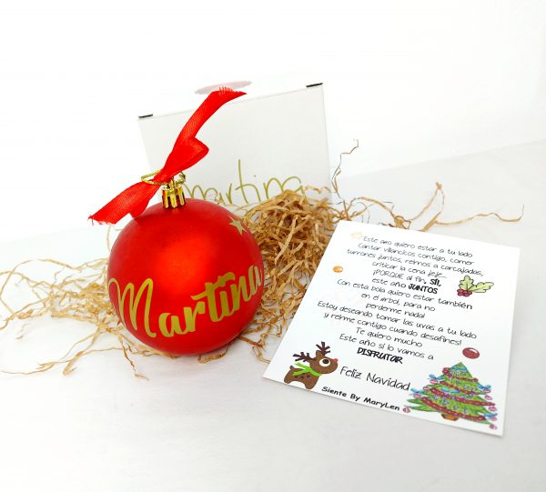 Bola navidad con nombre - Imagen 2