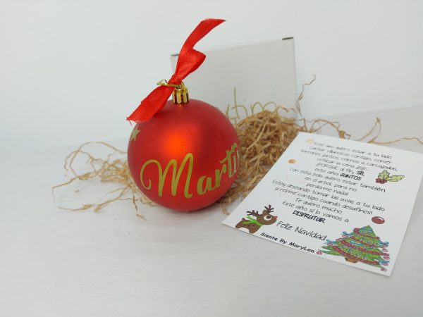 Bola navidad con nombre - Imagen 6
