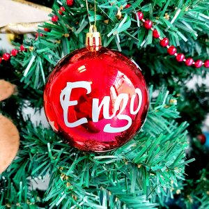 Bola navidad con nombre