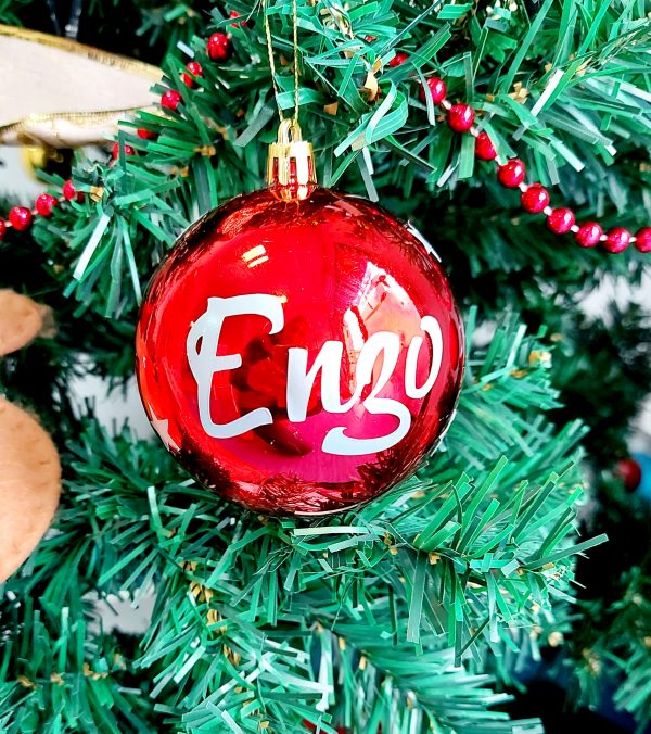 Bola navidad con nombre