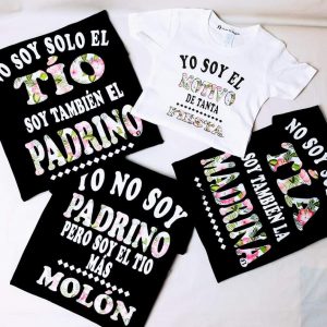 Camisetas Padrinos Flores