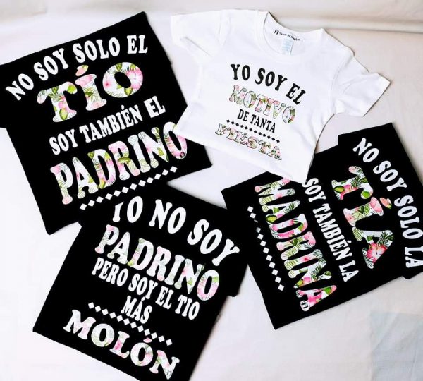 Camisetas Padrinos Flores