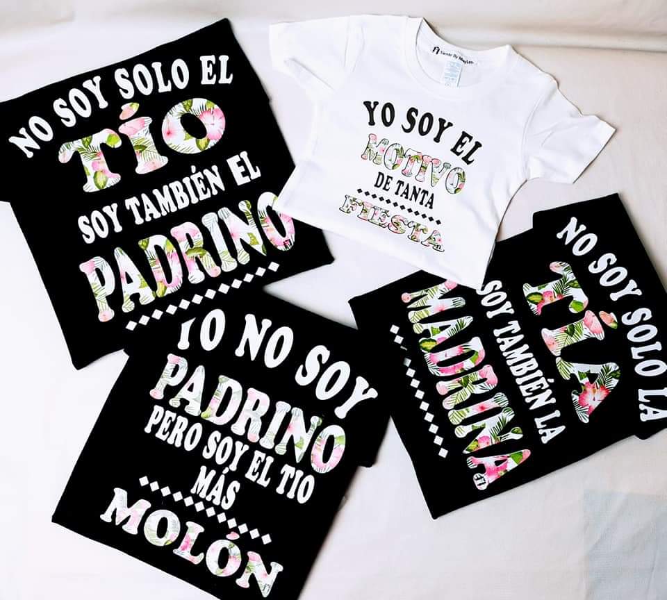 Camisetas Padrinos Flores