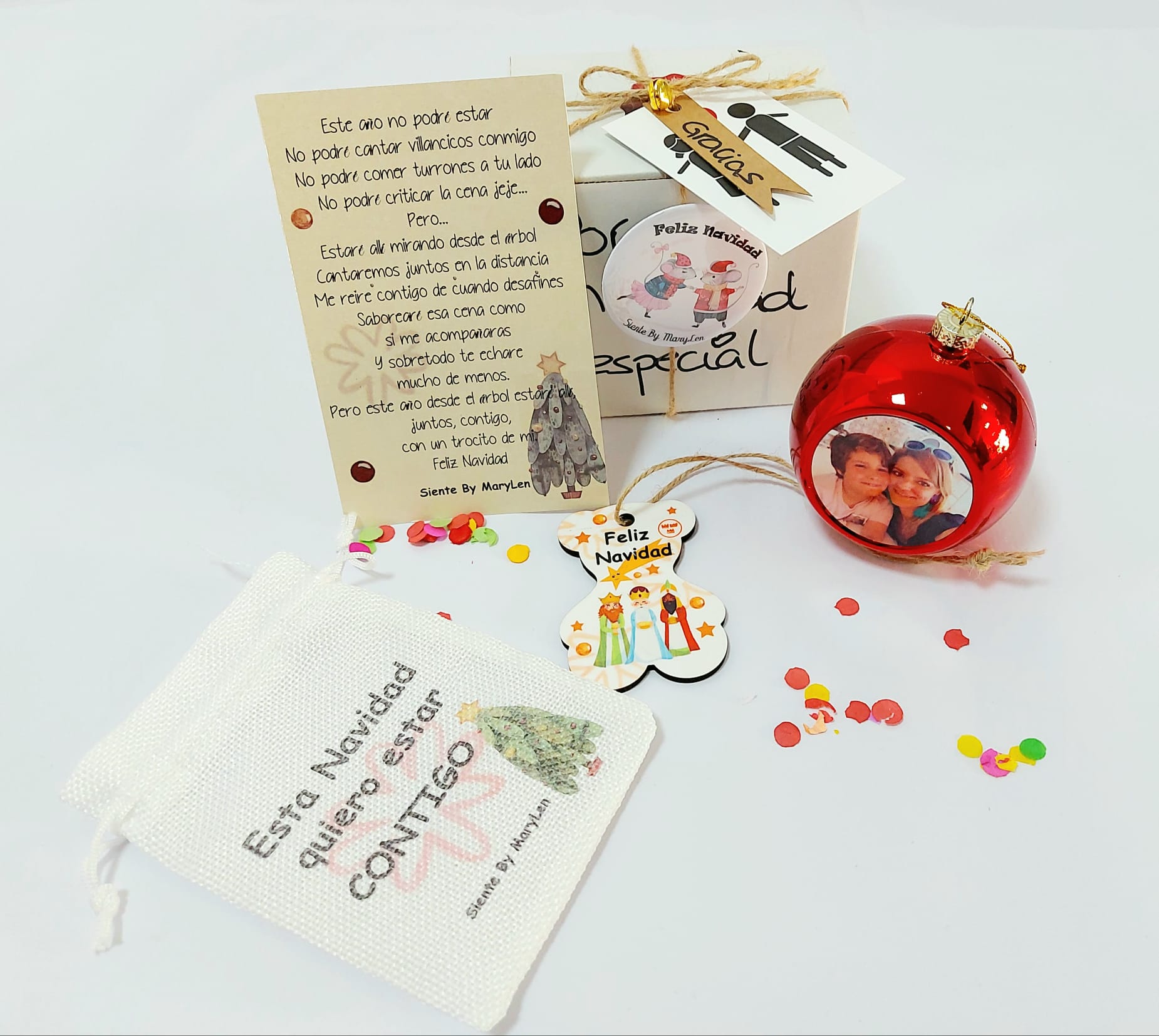 Bola navidad con foto - Imagen 2