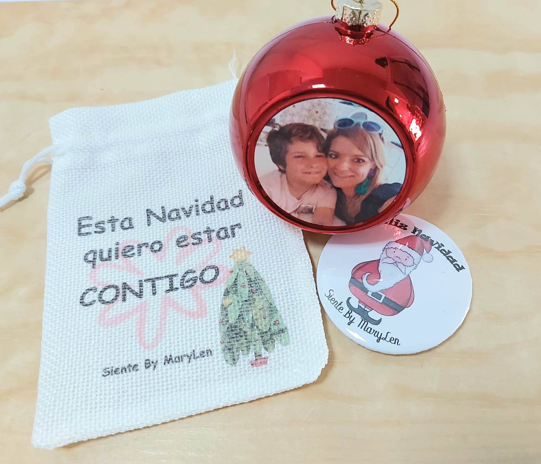 Bola navidad con foto - Imagen 5