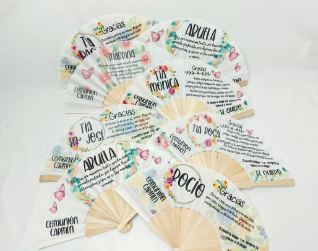 abanico comunióm frases