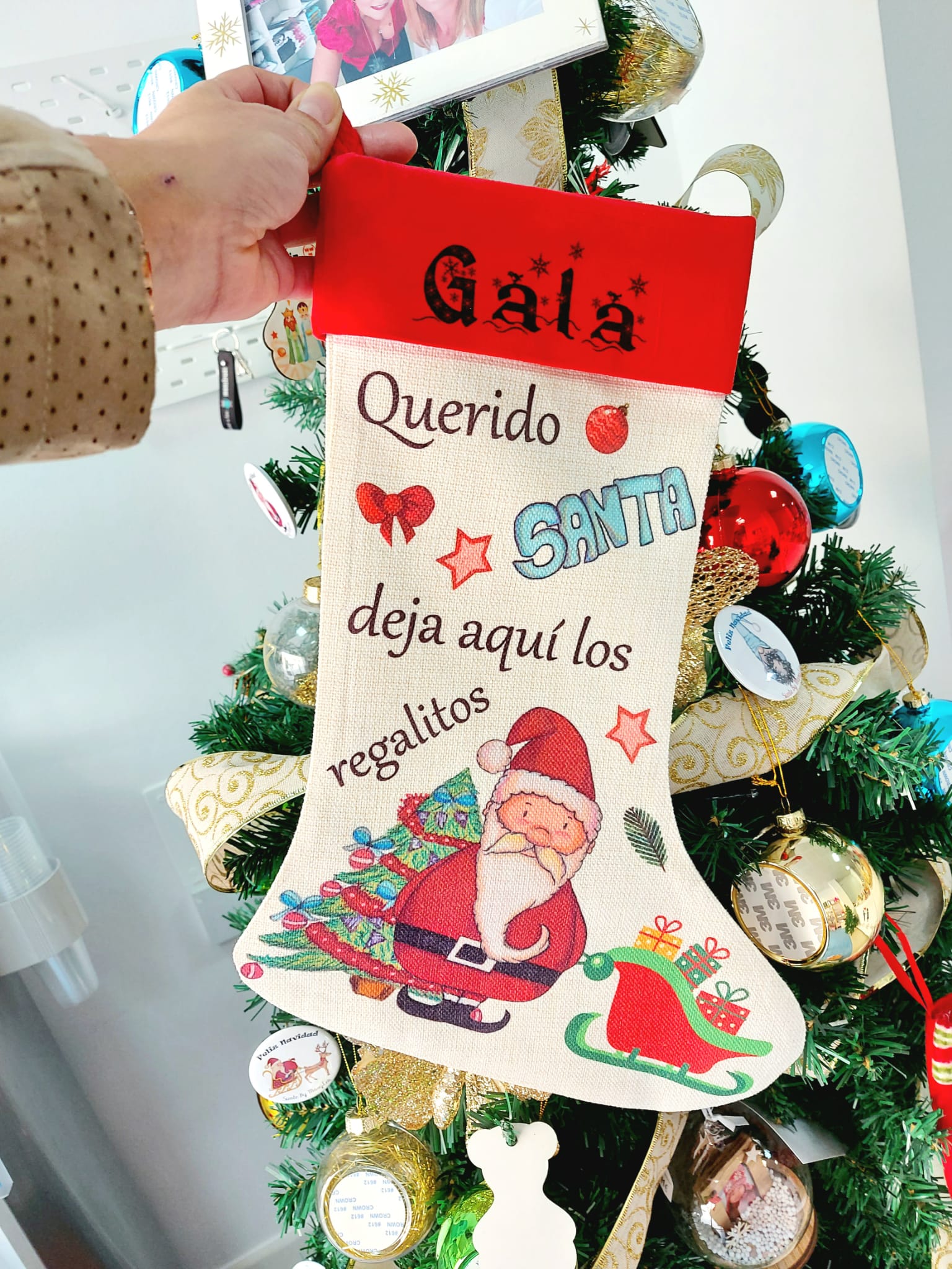Calcetín Navidad Papá Noel