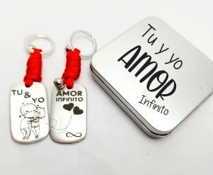 Tu y yo, amor infinito (pack 2 llaveros)