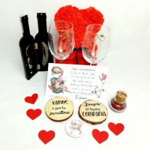 Pack copa + set de vino