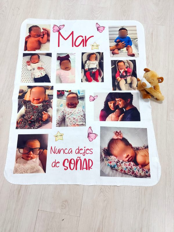 Manta polar con peluche 96 x 76 - Imagen 2