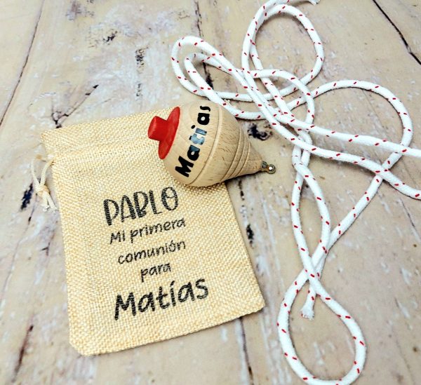Peonzas en bolsita de ráfia - Imagen 2