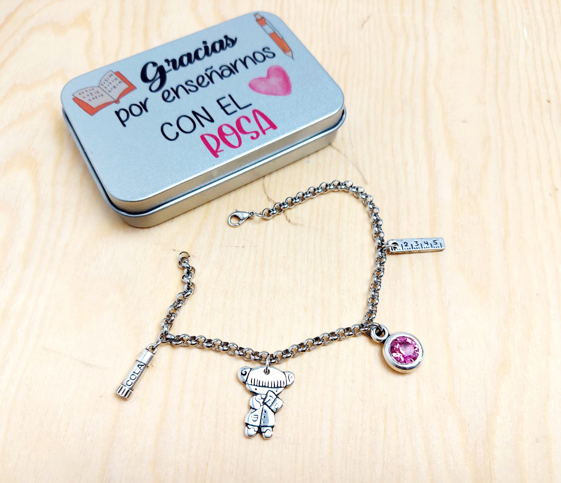 Pulsera abalorios y cristal Swarosky - Imagen 4