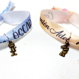 Pulseras tela para eventos