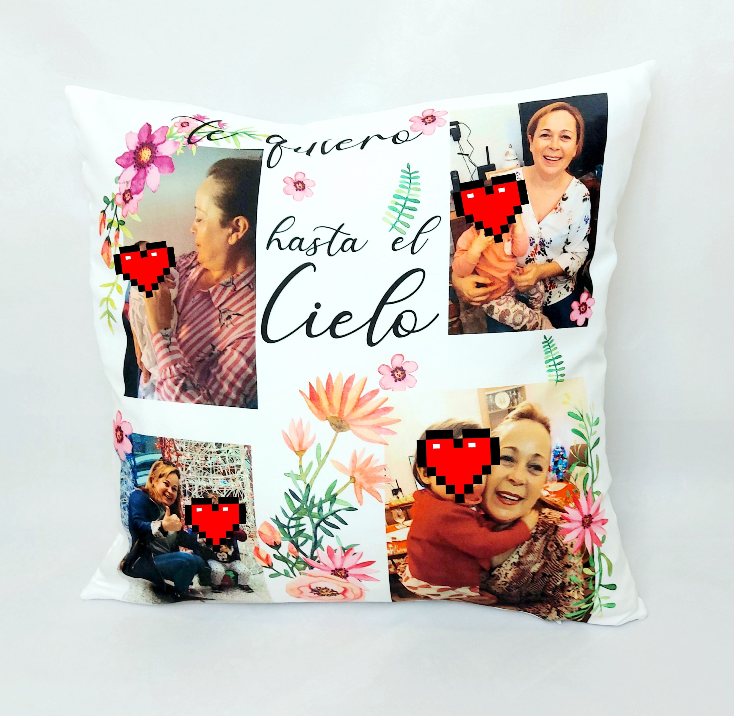 Cojín te queremos hasta el cielo