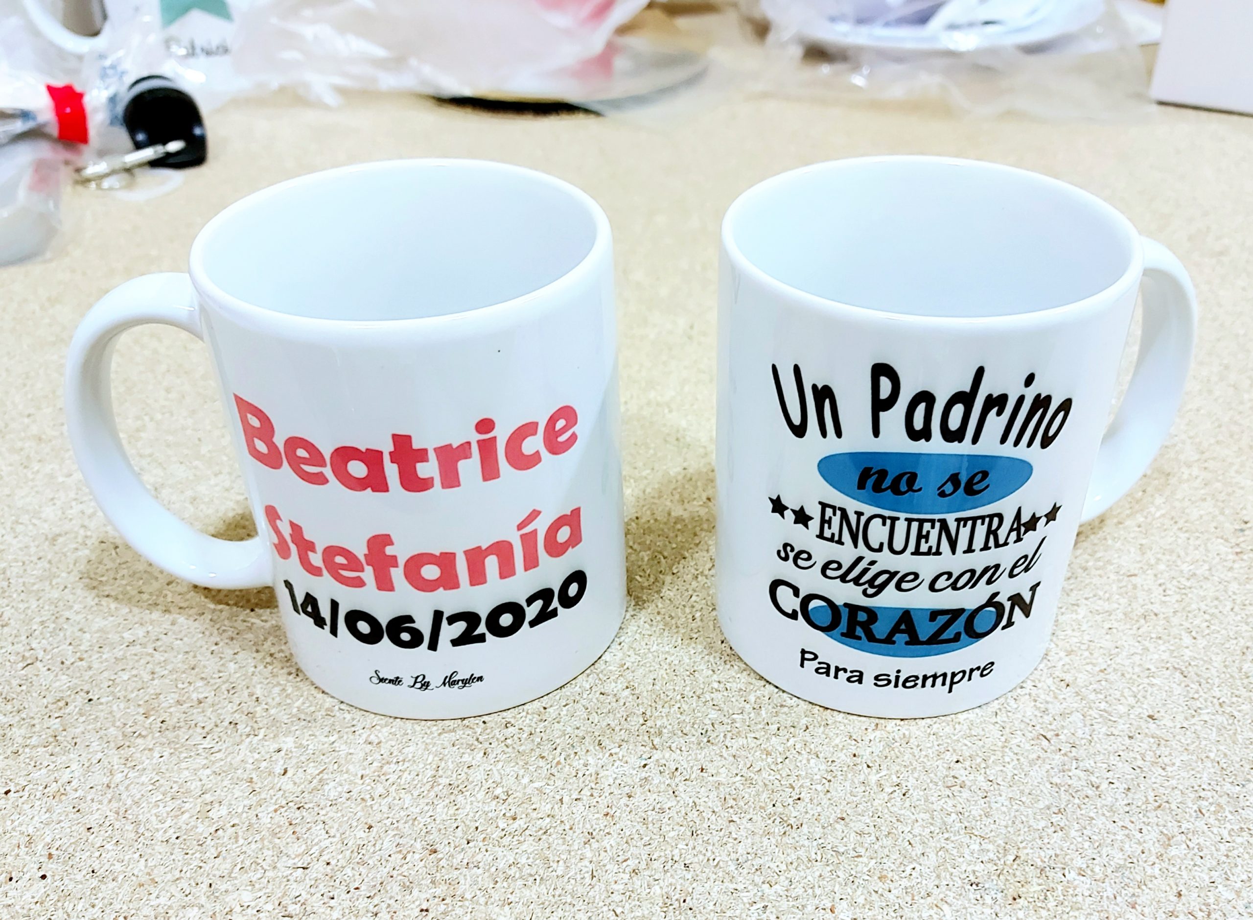 Tazas padrinos/madrinas - Imagen 5