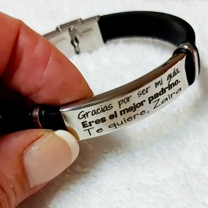 Pulsera padrino en caja metal