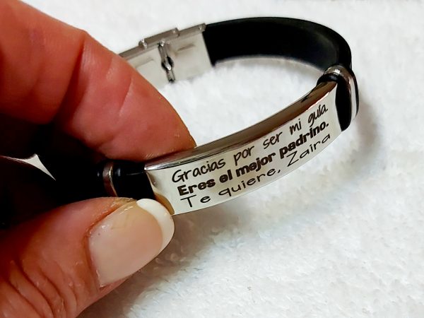 Pulsera padrino en caja metal