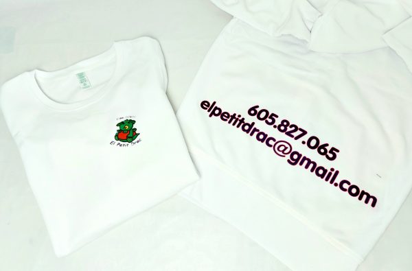 Camisetas blanca, logo. pack 10 unid. - Imagen 2