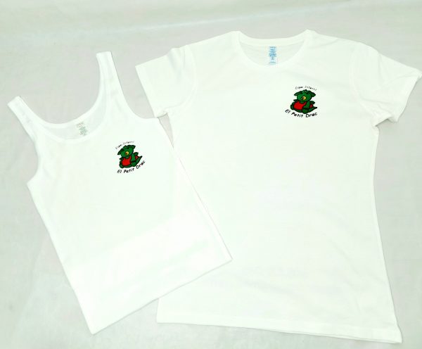 Camisetas blanca, logo. pack 10 unid. - Imagen 6