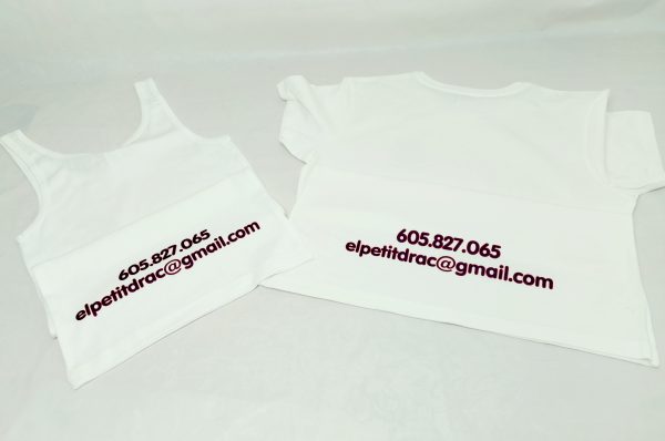 Camisetas blanca, logo. pack 10 unid. - Imagen 5