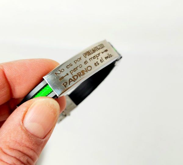 Pulsera verde padrino