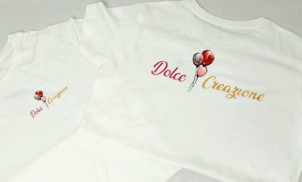 Camisetas blanca, logo. pack 10 unid.