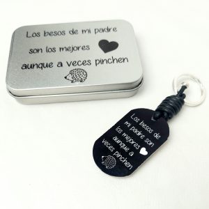 Los besos de papa... llavero aluminio