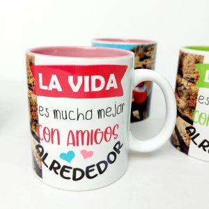 Tazas colores la vida