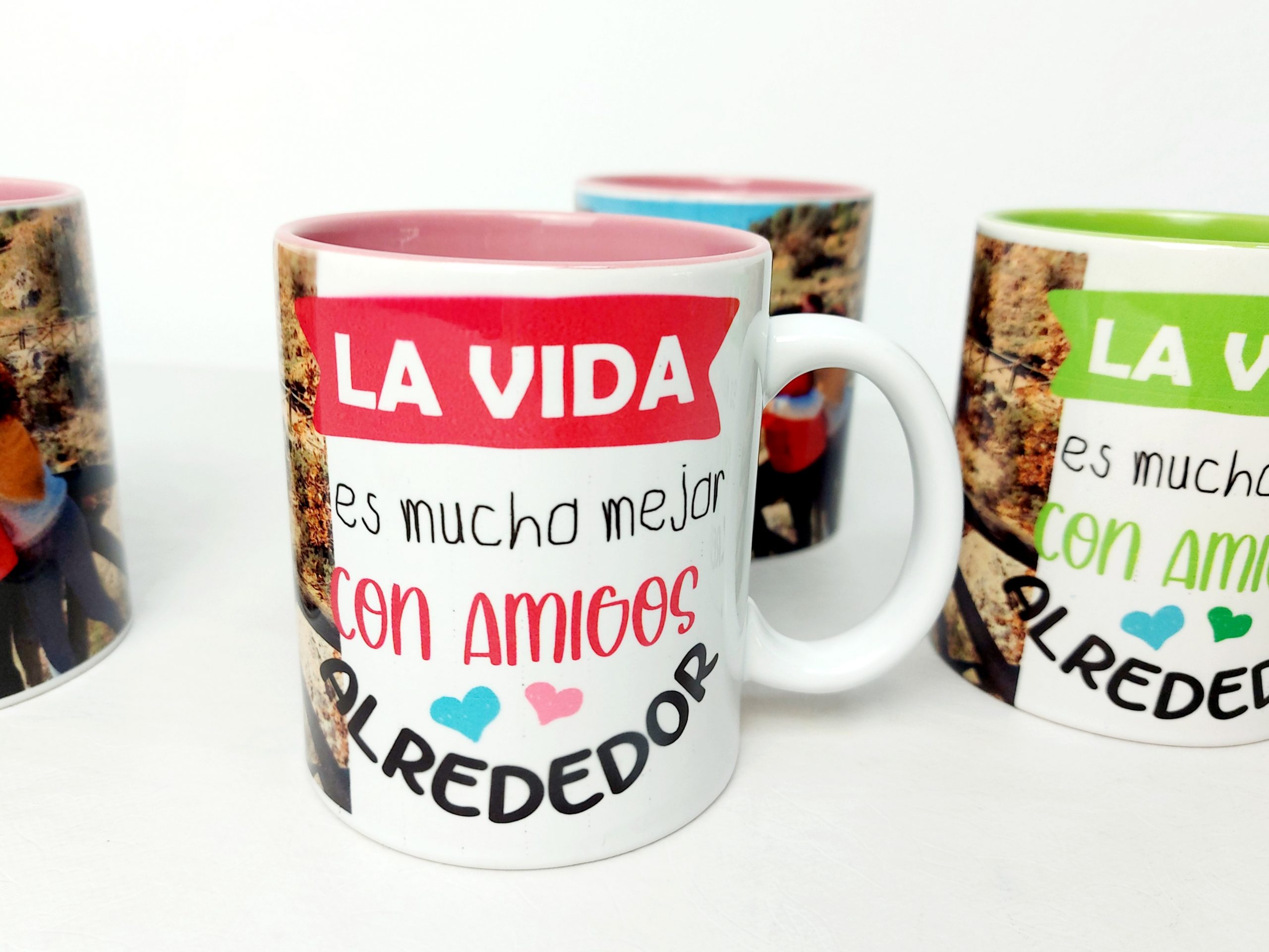 Tazas colores la vida