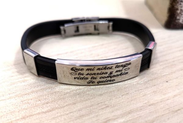 Pulsera padrino en caja metal - Imagen 2